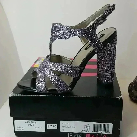 Michael antonio open toe heeled ankle strap sandal - Picture 9 of 10